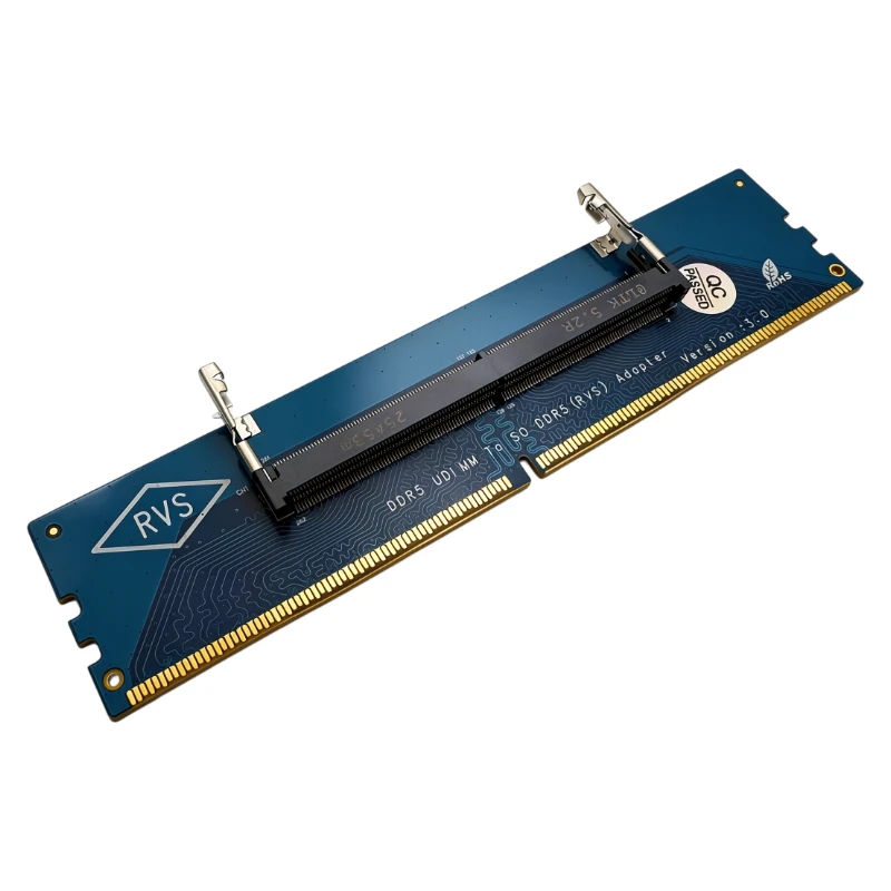 SO‑DDR5 to DDR5 U‑DIMM Adapter Card Riser Laptop SO‑DIMM RAM to Desktop DDR5 Memory Converter Support High Frequency For Desktop