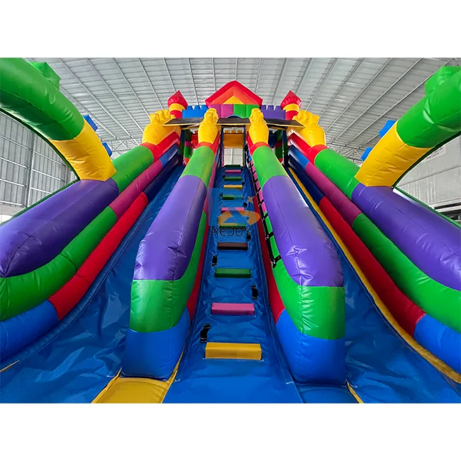 Giant Inflatable Slide & Bounce Castle with Climbing Wall - Kids' Adventure Hub