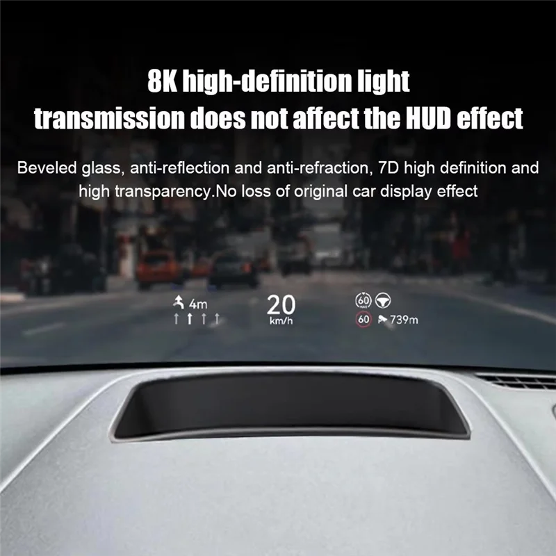 

A20K-Car HUD Display Protective Cover Head Up Display Dustproof Cover Projection Screen Cover For ZEEKR 7X 2024 2025