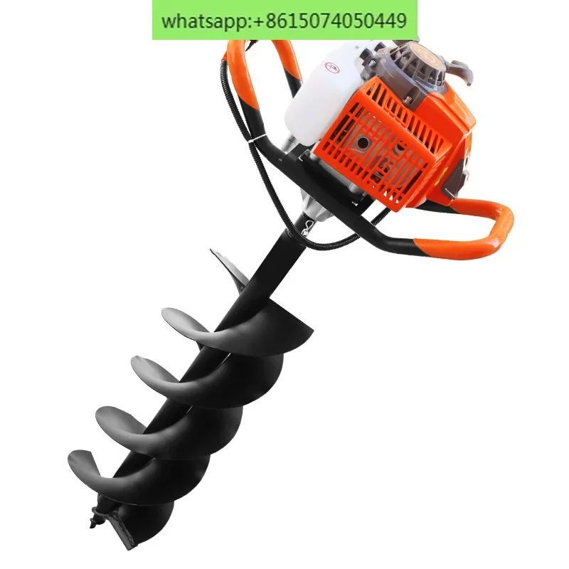 Hole Digging Machine Small high-power Tree Planting Digging Machine Hole Piling Machine Two-stroke Gasoline Ground Drill