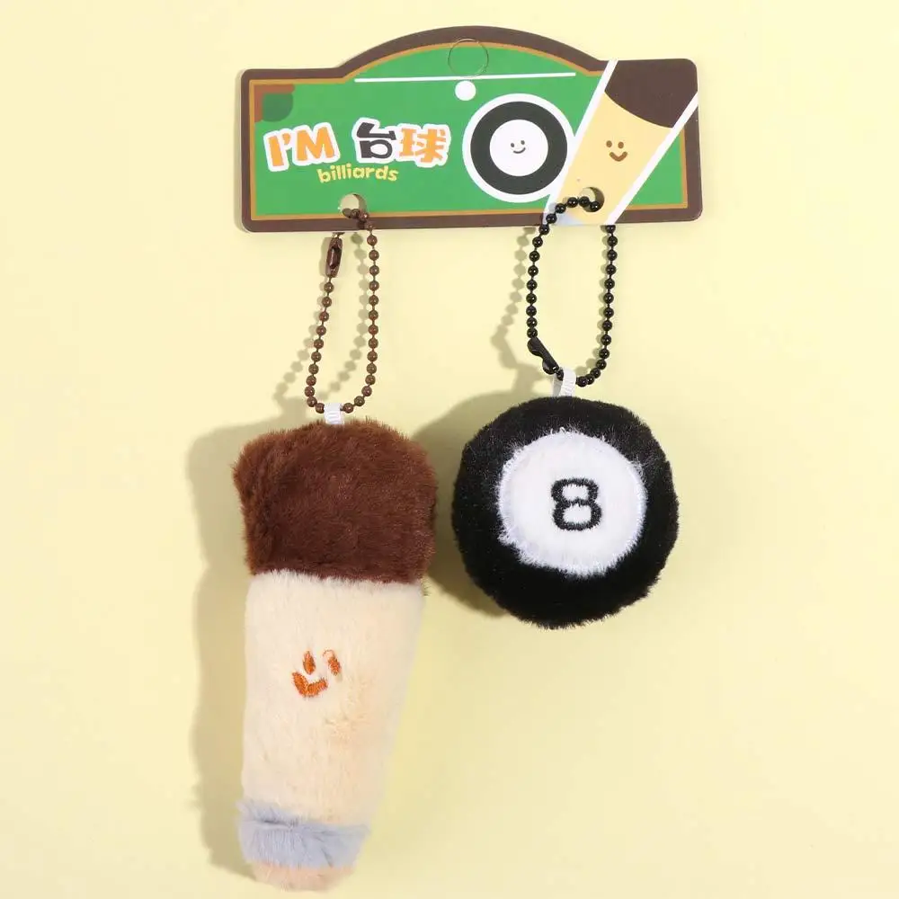 

Billiards Racket Plush Pendant Plushies Fluffy Table Tennis Doll Keyrings Tennis Collection Badminton Plush Doll