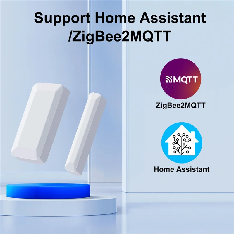HLZS-Tuya Zigbee Door Sensor Window Sensor Wireless Smart Door Sensor Alarm Support Home Security&Automation