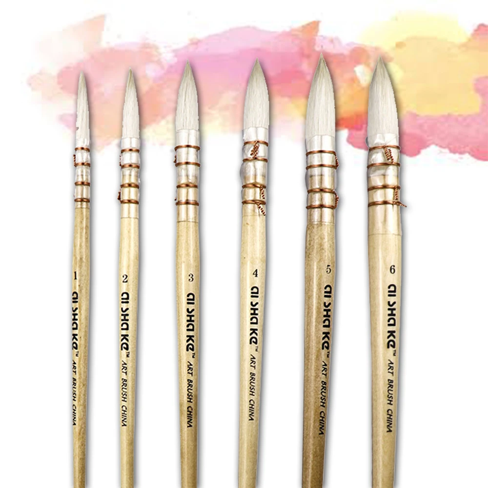

Watercolor Painting Gouache Acrylic Student Stationary Art Supplies Paint Brushes Drawing Brush