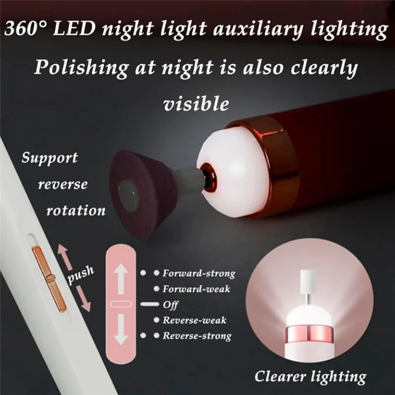 AA20-مجموعة طلاء الأظافر الاحترافية مجموعة طلاء الأظافر الكهربائية مجموعة مثقاب الأظافر الكهربائية B