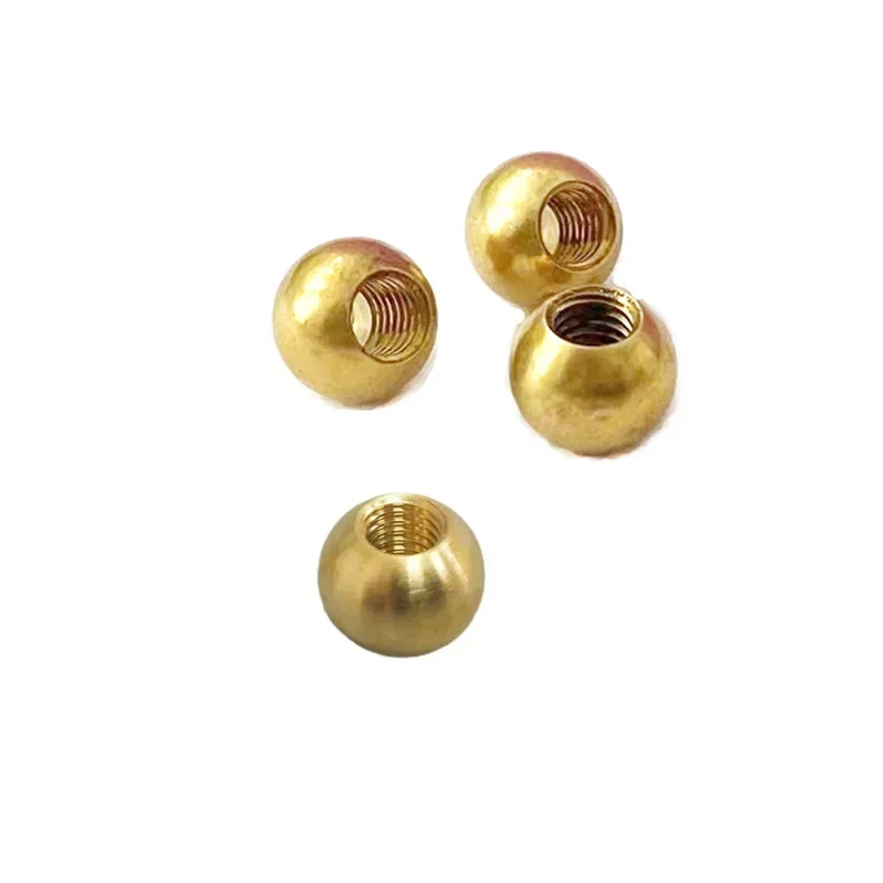 yes5pcs Brass Ball with Thread Hole M4 M5 M6 M8 for CNC Lathes Copper Coolant Nozzles Turret Toolholder Ball Sprayer Nozzle