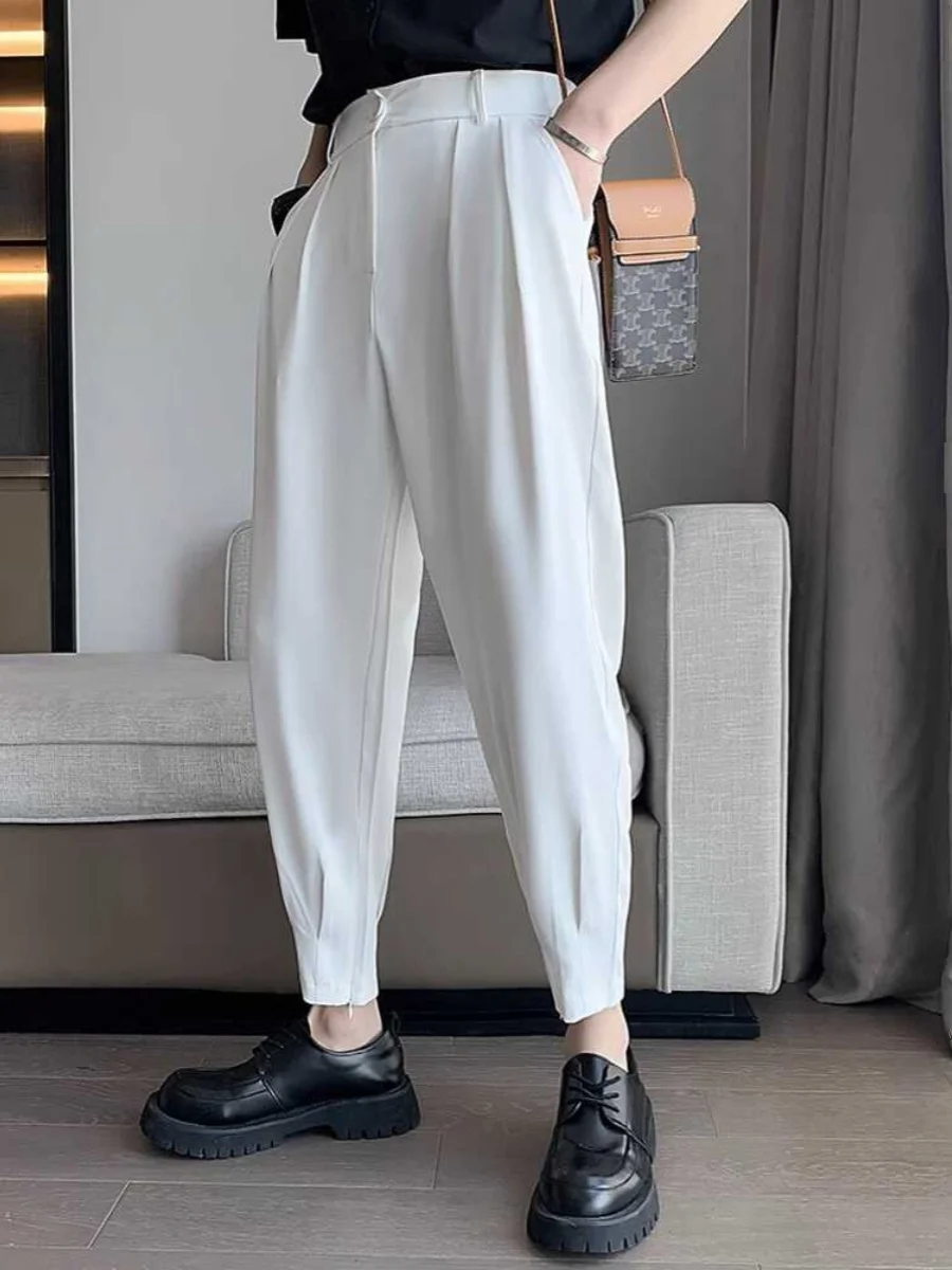 

Мужские брюки Cool Sle свободного кроя, повседневные, широкие, в стиле «девять частей», весна-лето, новинка от китайского производителя