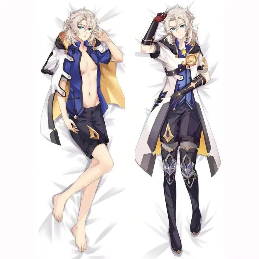 

Impact Anime Body Pillow Case Cover Genshin Albedo Dakimakura Hing Double Sided