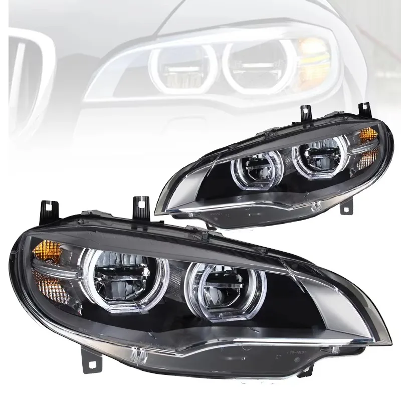 

Full LED Assembly Plug Play Angel Headlamp For BMW X5 X6 E71