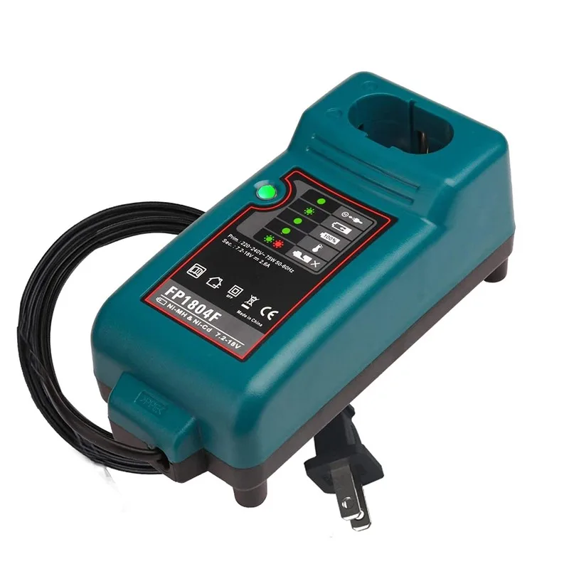 Portable Rapid Charging Station Power Tool Battery Charger Replacement Battery Charger Suitable for Makita Ni-MH Ni-Cd Batteries