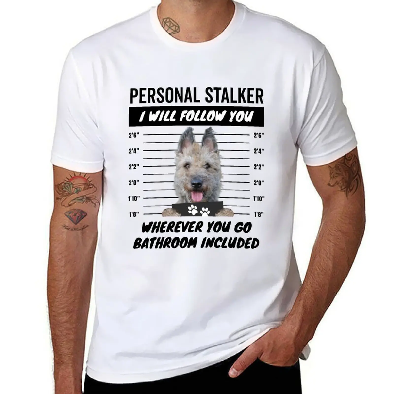 

Personal Stalker Dog – Fawn Belgian Laekenois T-Shirt man t shirts cotton man t shirts for men T-Shirt