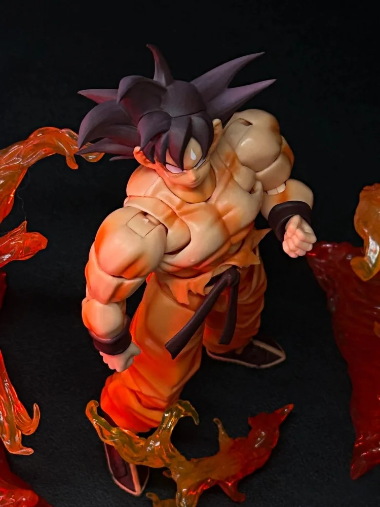 드래곤볼 Z SHF 와우 슈퍼 액션 스튜디오 손오공 피규어 - 슈퍼 사이어인 손오공 카이오헌 애니메이션 액션 피규어 모델 장난감 선물