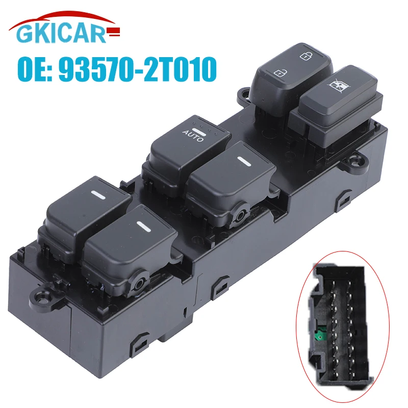 93570-2T010 935702T010 16 Pins LHD Electric Master Window Switch Car For Kia Optima K5 2011 2012 2013