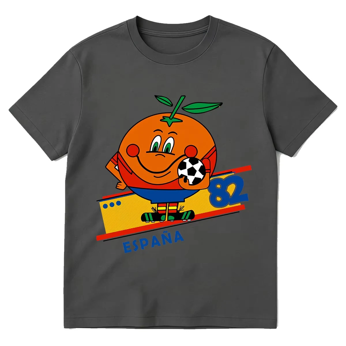 Naranjito Espana 82 Spanien Maskottchen 1982 Fußball Lustiges T-Shirt Herren Damen Kleidung Mode Übergroße Kurzarm-T-Shirts – Detail 7