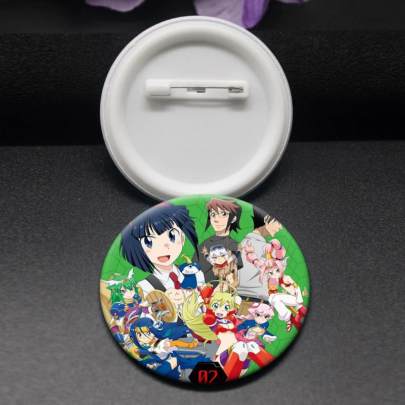 Anime Chou Kadou Girl 1/6 AMAZING STRANGER Button Pins Cartoon Badge Round Creative Brooches for Backpack Accessories Gifts