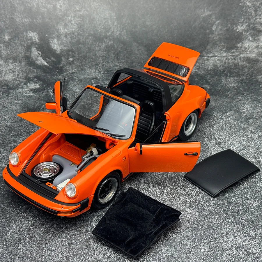 نموذج سيارة ثابت من Minichamps Porsche CARRERA-Targa ، عرض ، مجموعة سيارات كلاسيكية ، مجموعة هدايا العيد ، مقياس