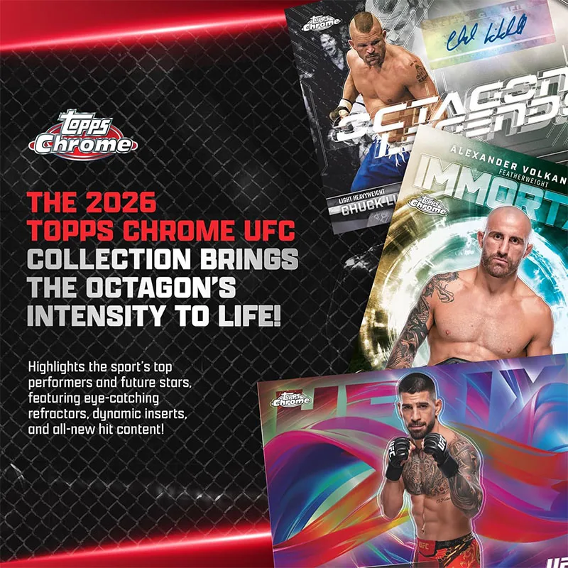 2026 Topps Chrome UFC Ultimate Fighting Championship Star Card Collectible Card Factory Sealed - Mega Box - view 4