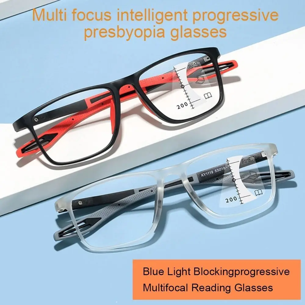 Blue Ray Blocking Anti-Blue Light Reading Glasses Progressive Near Far Eye Protection Hyperopia Glasses TR90 Ultralight