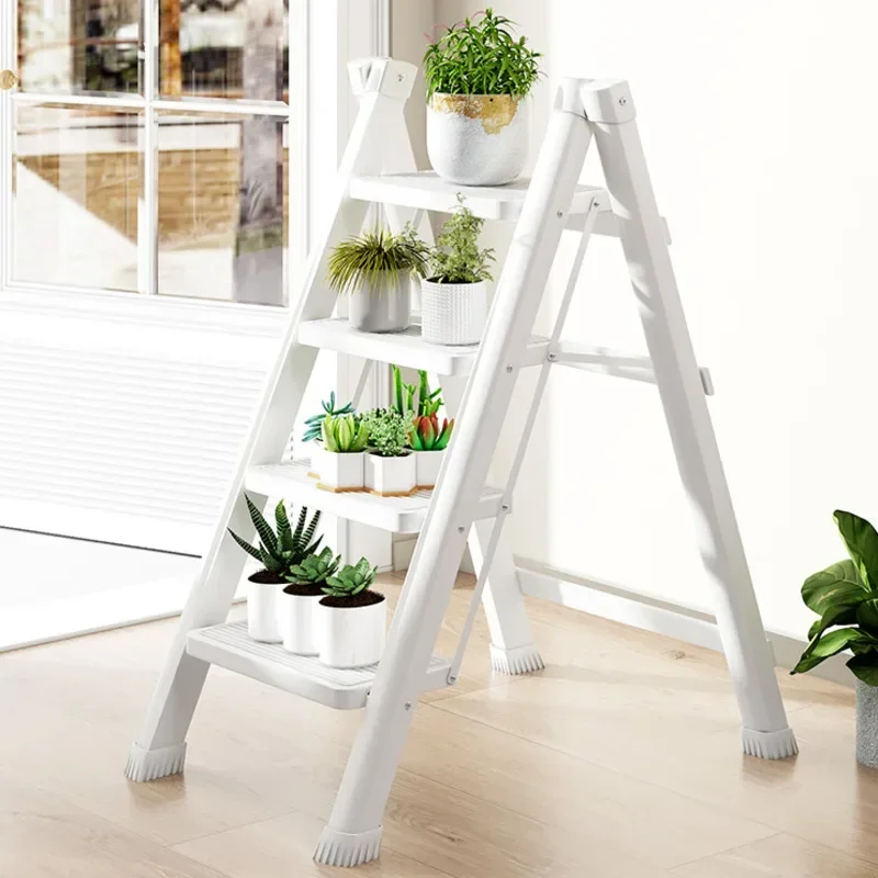 Multi-Function Folding Step Ladder,Telescopic Home Use Storage Shelf