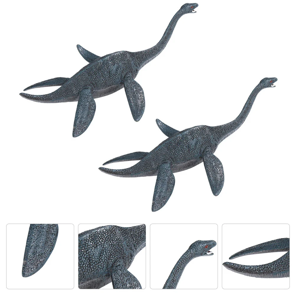 

2 Pcs Dinosaur Toy Lifelike Model Childrens Toys Puzzle Gift Plastic Educational Ornament Children’s