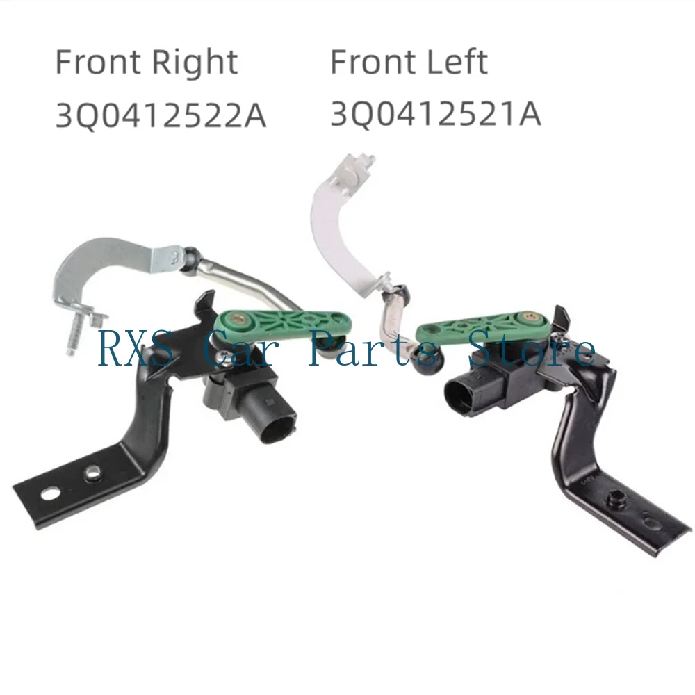 

1 Pair 3Q0412521A 3Q0412522A Front Left/Right Front Headlight Level Sensor for VW Arteon 2017-,Magotan 2010-2015,Passat 2010-