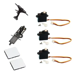 1 Set XK K110 Upgrade K110S Servo telaio principale e piastra Servo per WLtoys XK K110 K110S RC parti di aggiornamento dell'elicottero