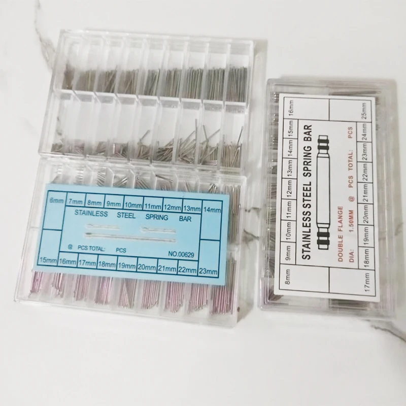 360pcs Watch Band Split Pins With Box Stainless Steel Watch Bracelet Strap Link Pins Cotter Bar Assortment Watch Repair Tools
