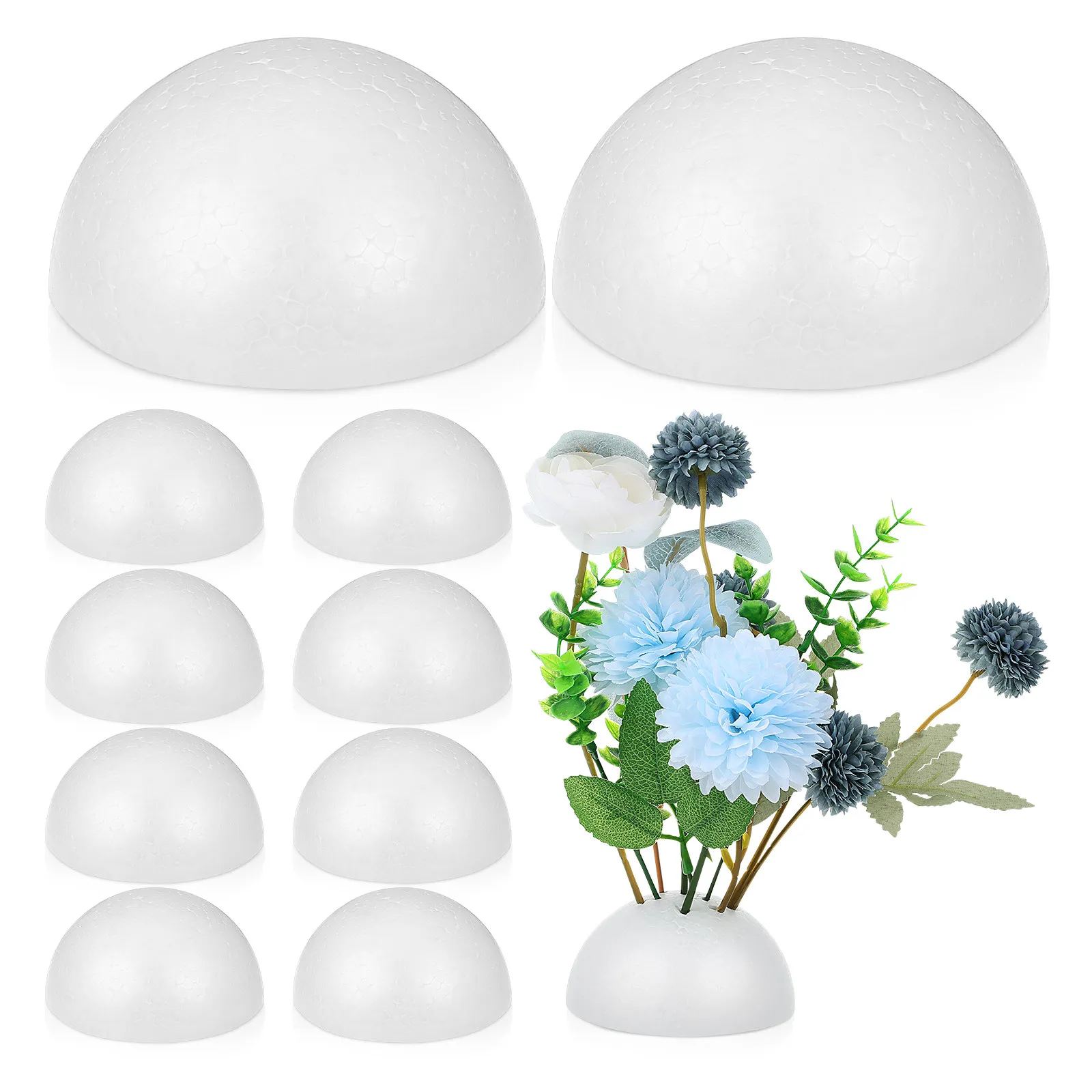 

20 шт. полусферических пенопластовых основ для букетов для искусственных цветов, для изготовления свадебных букетов, материалы для DIY-композиций из цветов