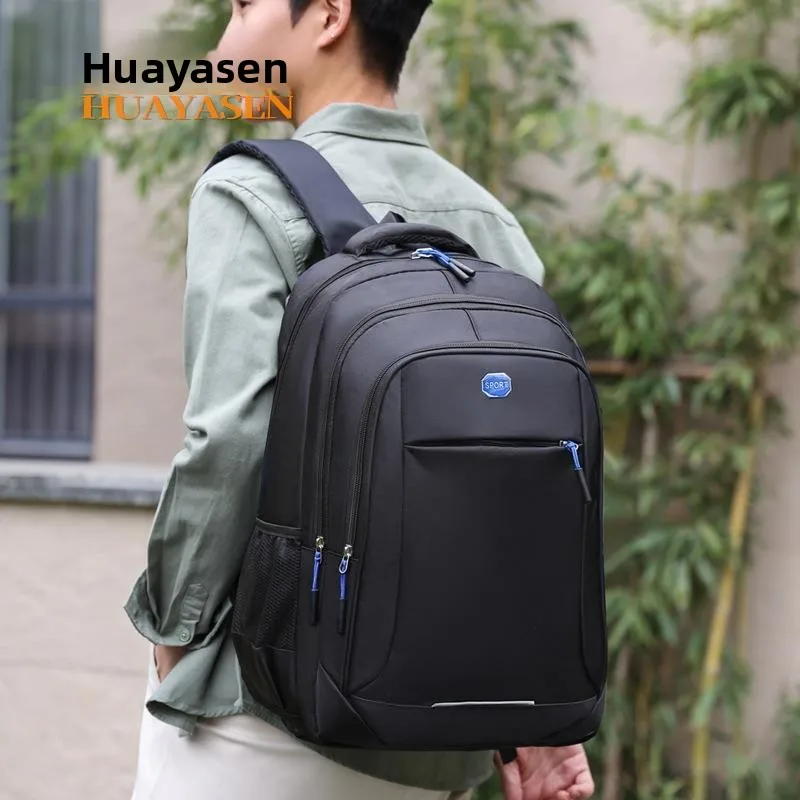 Large Capacity Student Backpack Lightweight Durable Business Travel Computer Bag for Men Suitable for High School And College...