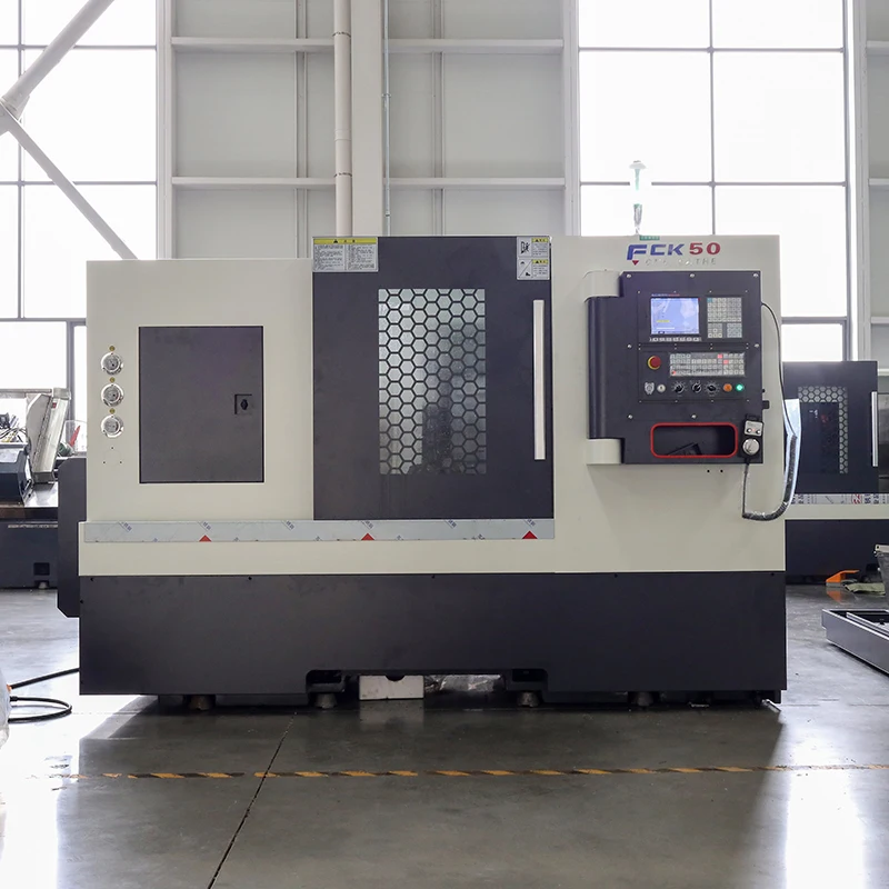 Horizontal Slant Bed CNC Lathe Precision GSK Control System Twin Spindles for Sale