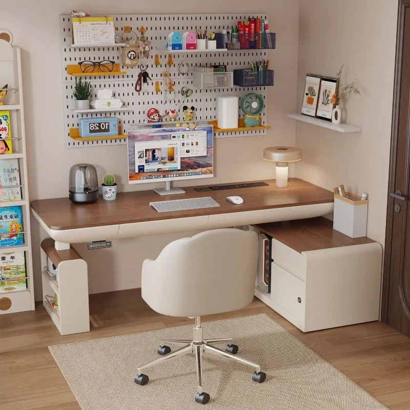 Intelligent lifting desk, student computer desk, Italian minimalist home office integrated senior desk