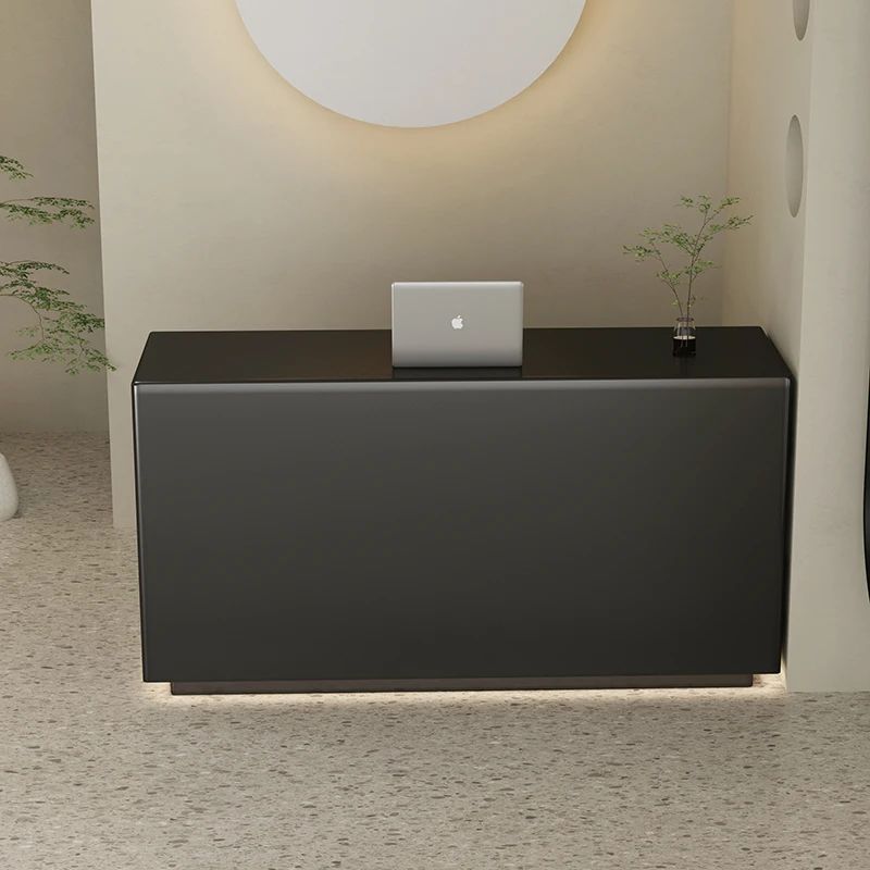 

Minimalist Simple Reception Desks Modern Salon Corner Reception Desks European Design Comptoire Accueil Commercial Furniture