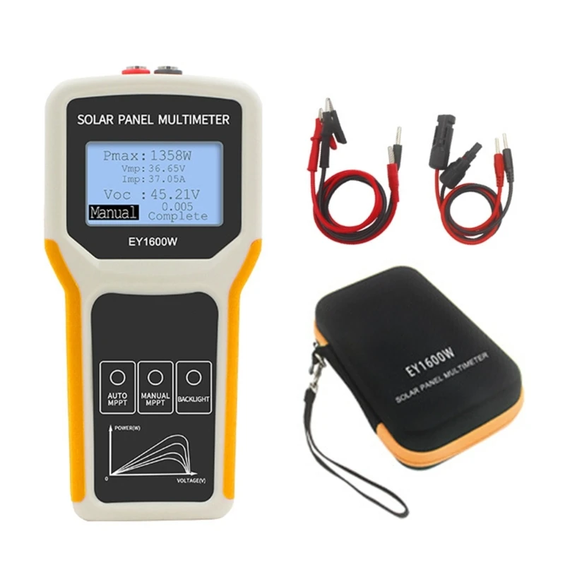 

Advanced Solar Panel Tester Tool With Overloads/Voltages Protections For Open Circuits Voltages Testing On Boats Car