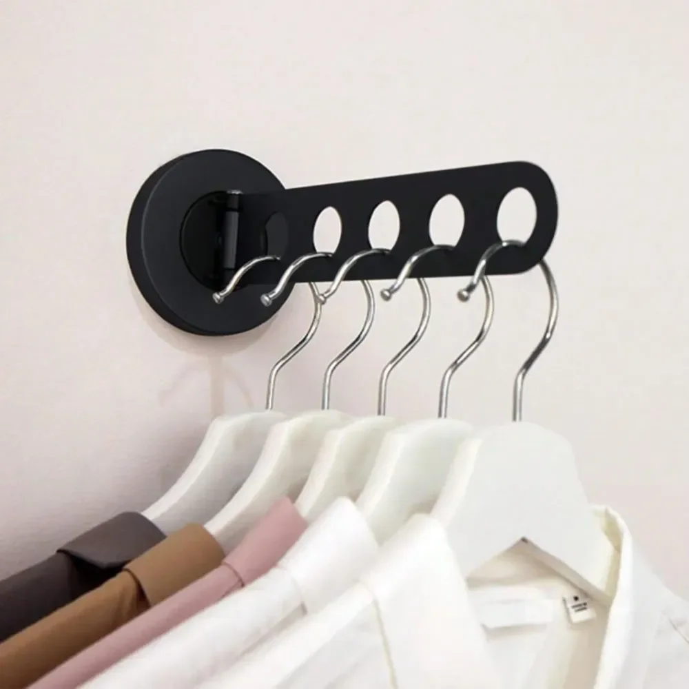 

Laundry Hanger Wall Mount, Wall Mounted Clothes Hanger, Foldable Hanging Racks For Wall, Space Saving Closet Organizer, Clothin