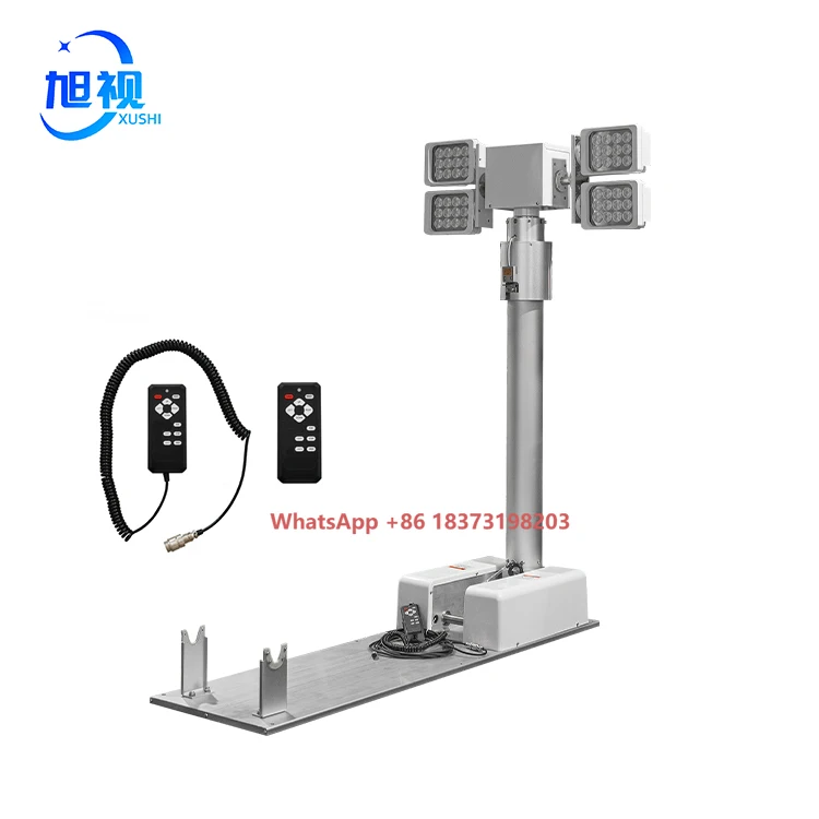 

3.5M 4*120W LED FOCUS/FLOOD LIGHT BUILT-IN LINE TELESCOPIC MAST CAR CROUCHING NIGHT EMERGENCY HIGH-POLE FOLDING LIGHTING BEACON