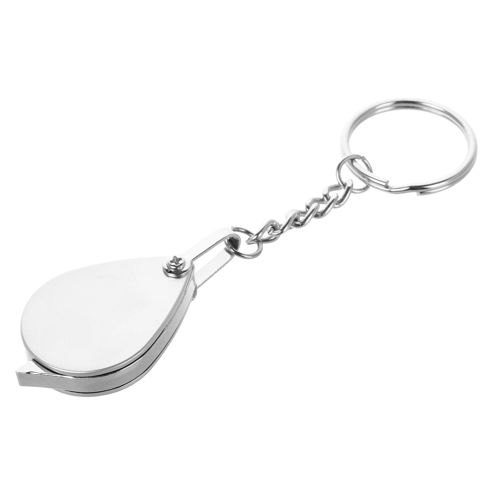 

Folding Magnifying Magnifying Glass With Chain Mini Jewelry Loupe Portable Pocket Mirror Keychain Optical Glass Reading Botany