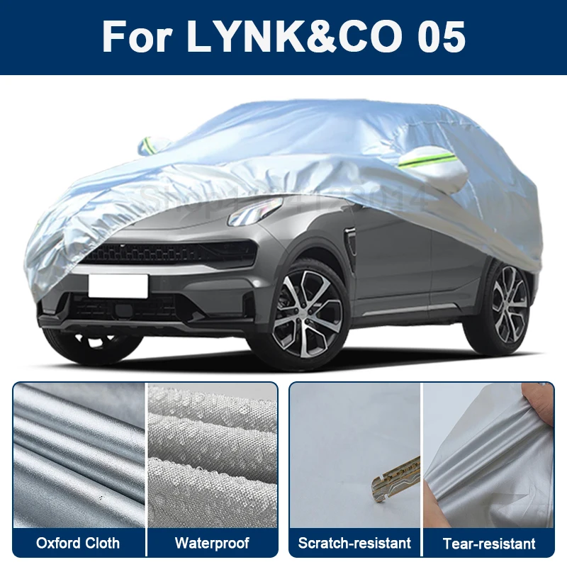 

Outdoor Full Car Cover For LYNK&CO 05 with Reflective Strips Waterproof Snowproof Dustproof UV Protection Auto Accessories