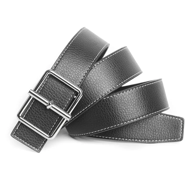 2024 Business Luxury Designer Brand Pin Buckle Belt Men High Quality Women Genuine Real Leather Dress Strap for Jeans Waistband