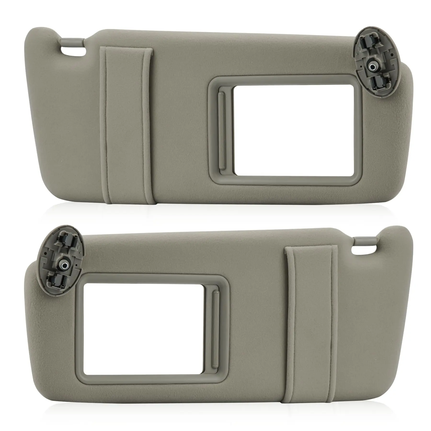 

Gray Sun Visor Set For Driver And Passenger Side Fit 2007–2011 Camry Non-Sunroof Models Part 74310-06750-E0 74320-06780-B0