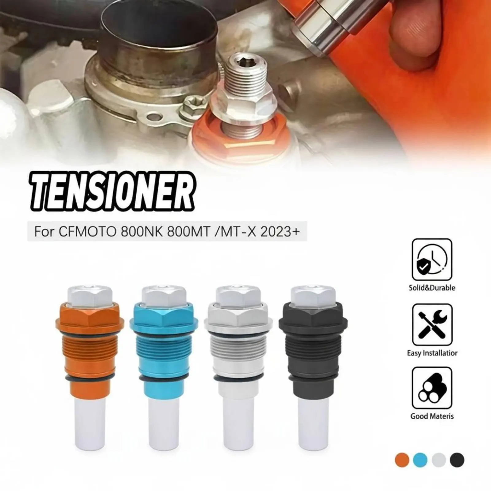 

Timing Chain Tensioner Aluminum & Stainless Steel Timing Chain Tensioner Adjuster Motorcycle Part CNC Machined