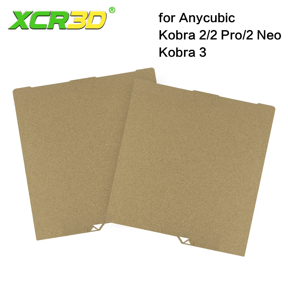 For Anycubic kobra 3 pei sheet kobra2/3 Combo/Pro/Neo Build Plate upgrade Bed Accessorie 256x268/235x235mm kobra3 pei texture