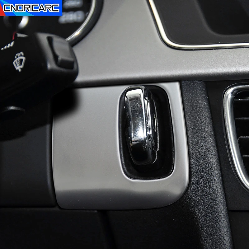 

Stainless Steel Car Console Engine Power Keyhole Frame Cover Decoration Sticker Trim For Audi A4 B8 A5 2010-2016 LHD Accessories