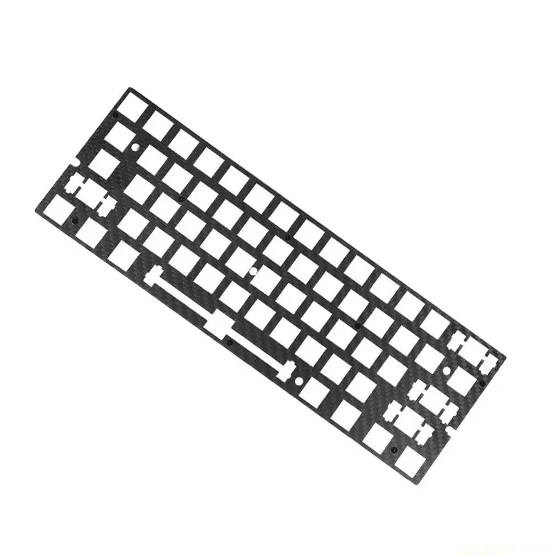 Advanced Keyboard Plate For 60HE Delivers Sound Dampening And Structural Integrity Aluminum/Carbonfibered