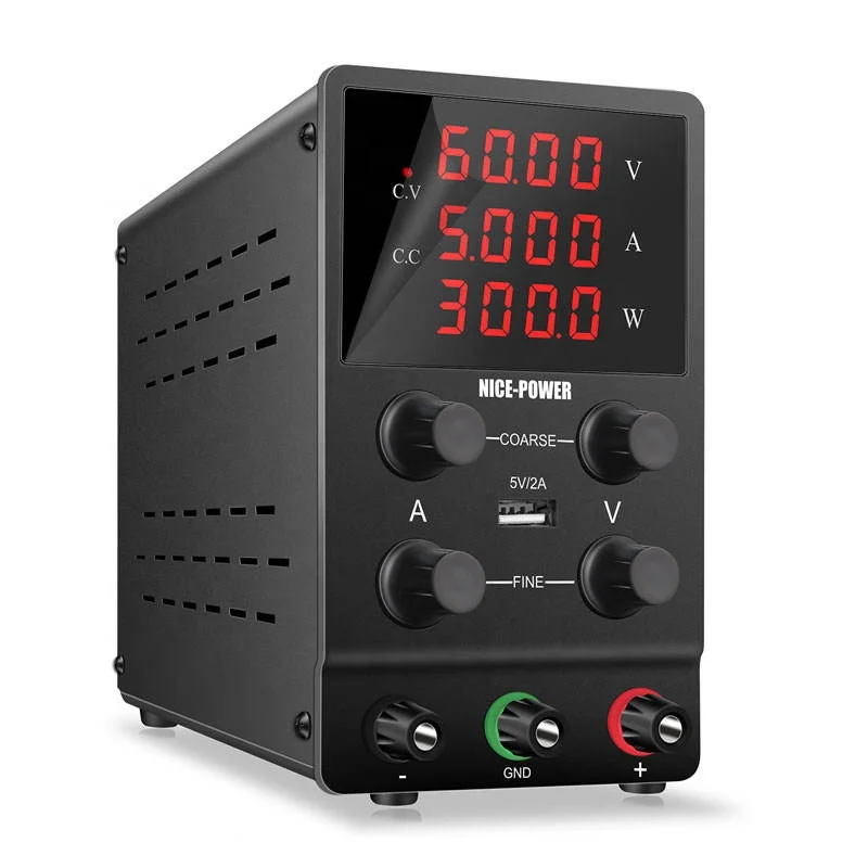 Nice Power 300W 60V 5A SPS605 USB Variable DC Power Supply Voltage Regulator Dc Power Supply Digital for Mobile Phone Repair