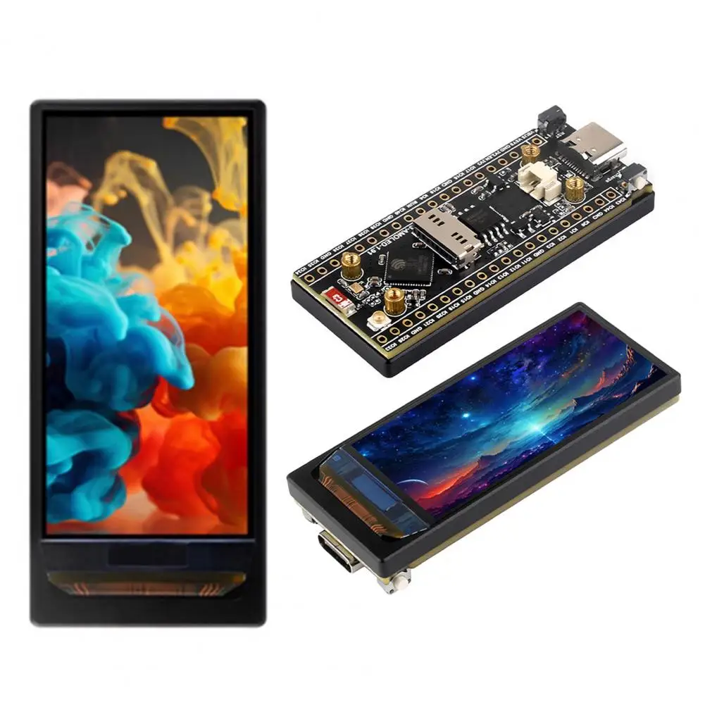 

1,91-дюймовый AMOLED-дисплей, макетная плата, Wi-Fi, Bluetooth-совместимый, 32-битный двухъядерный процессор LX7, макетная плата 2025