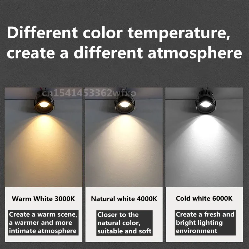 Dimmable Mini LED Downlight 3W/10W 110V/220V Anti-Glare LED Ceiling Lamp LED Spot for Bedroom Kitchen Wine Cabinet COB Recessed