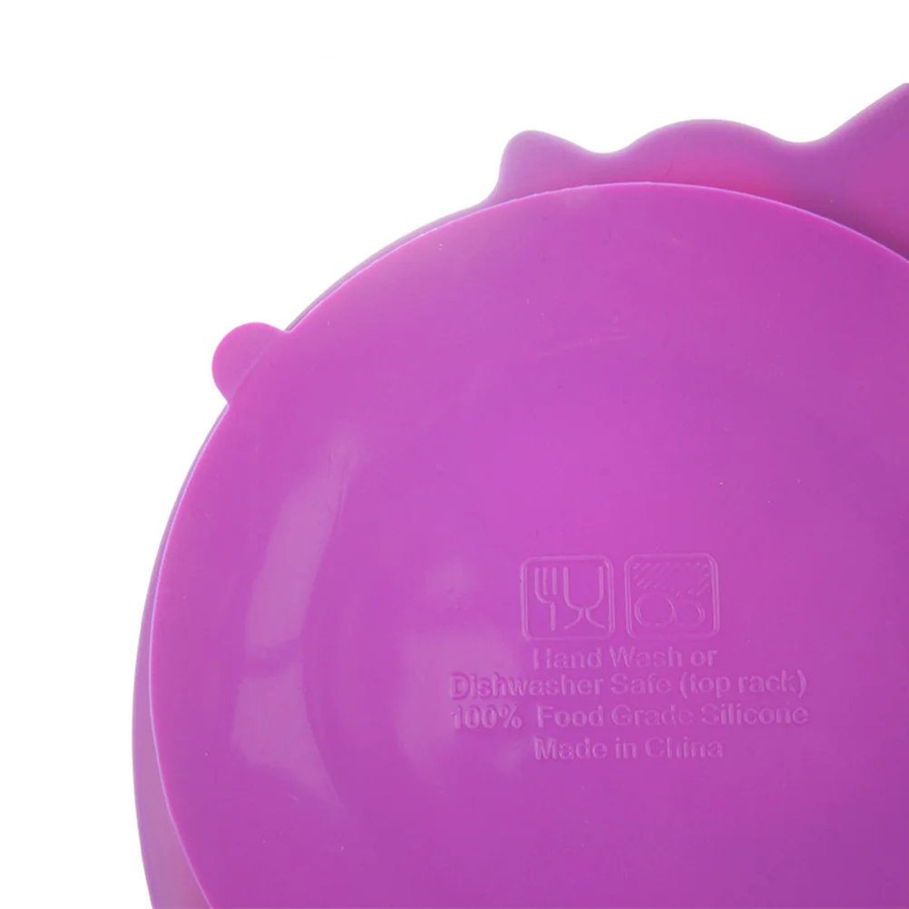 Plato dividido de unicornio, plato de dibujos animados de silicona Premium, Base antideslizante, vajilla reutilizable, diseño rosado
