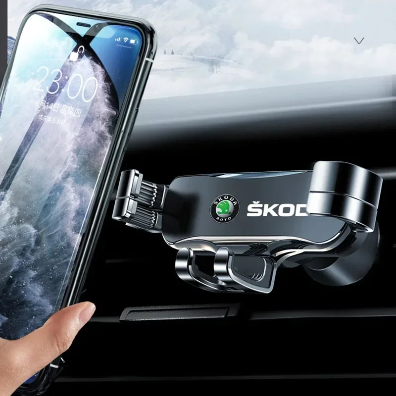 

Car Phone Holder Air Vent Clip Mount Mobile GPS Support Smartphone Stand For Skoda Octavia Fabia Rapid Yeti Superb Octavia A 5 A