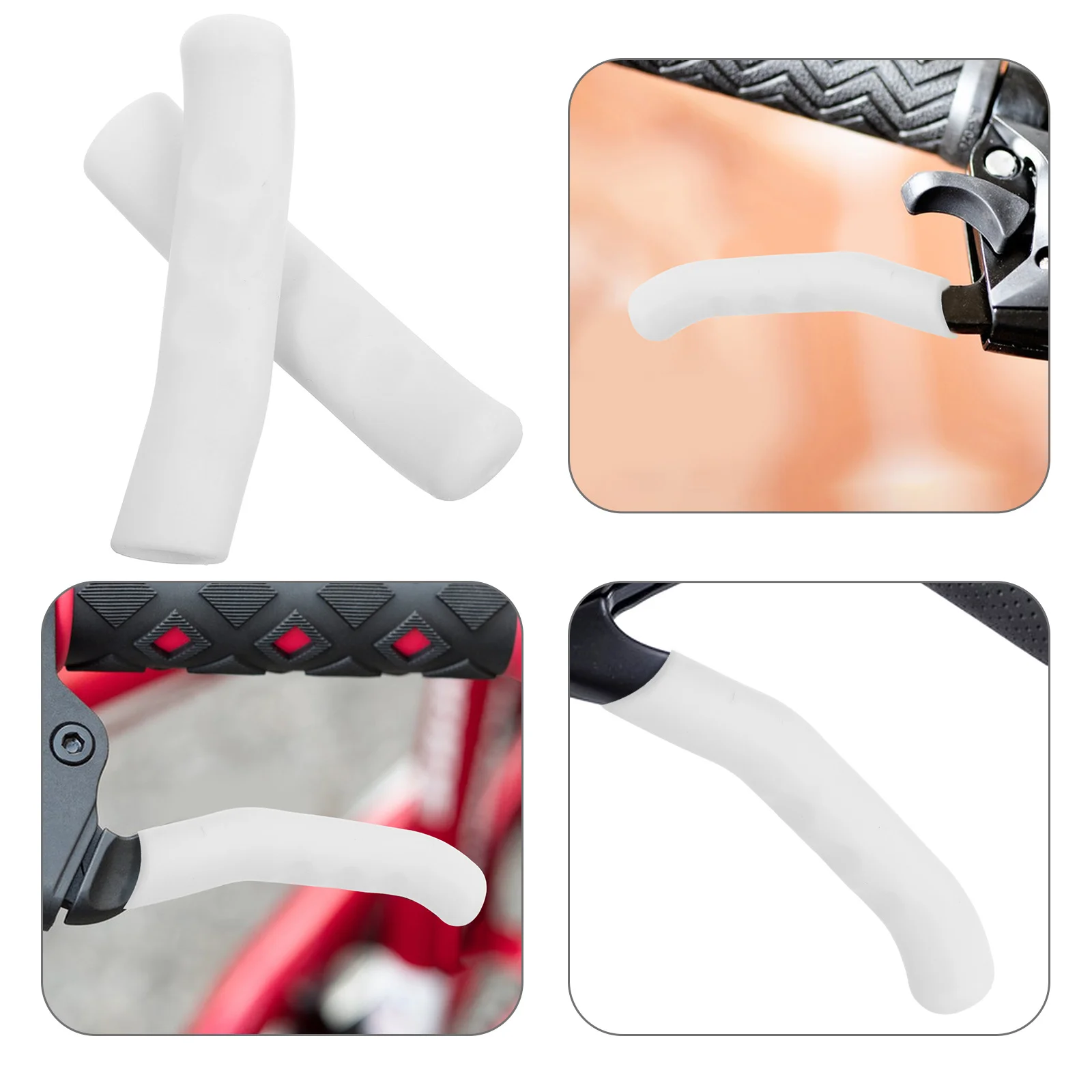 

1 Pair Universal Bike Brake Handle Grip Cover Anti-Slip Tpr Brake Lever Sleeve Bike Handle Covers Durable Soft Protection For