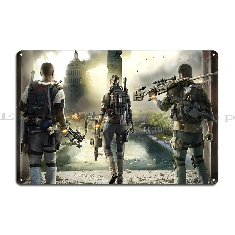 2 Soldier And Sniper Metal Sign Party Party Customized Personalized Plaques Tin Sign Poster