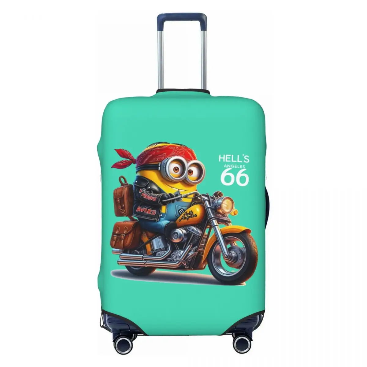 

Custom M-Minions Motorcycle Suitcase Cover Washable Travel Luggage Covers for 18-32 inch